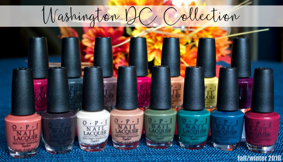 Toute la collection de vernis OPI Washington DC